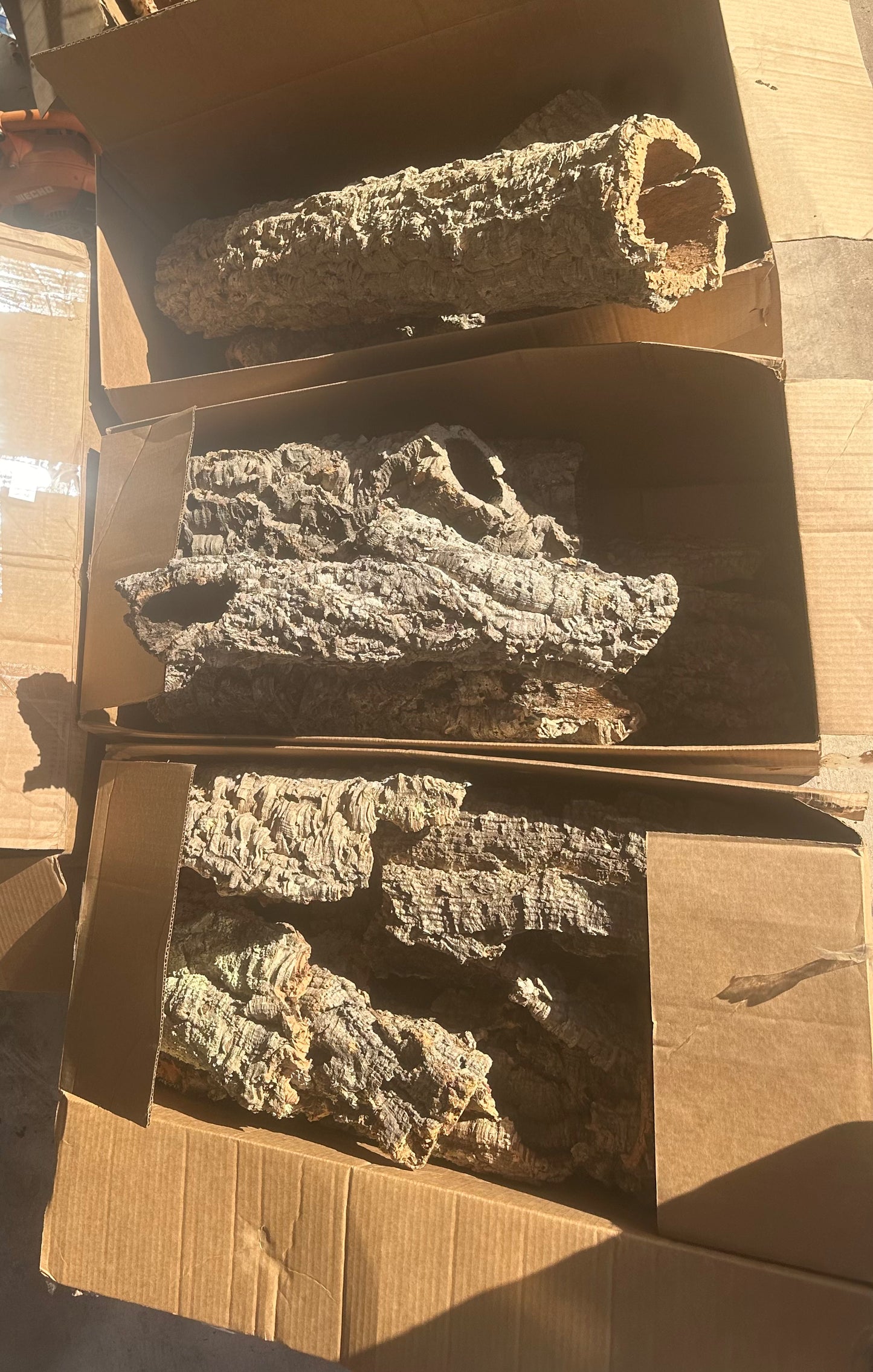 Cork Bark rounds and half rounds.